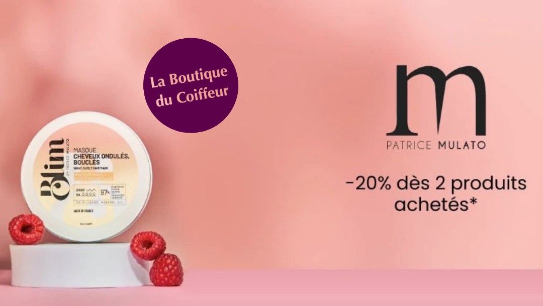 Patrice Mulato : -20% dès 2 produits achetés dans la gamme Blim. - La Boutique du Coiffeur