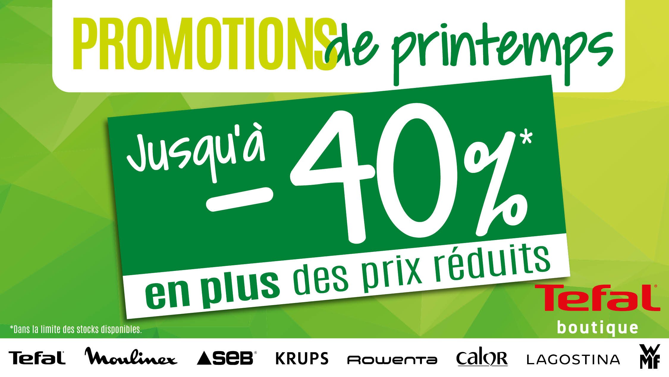 Promotions de Printemps 