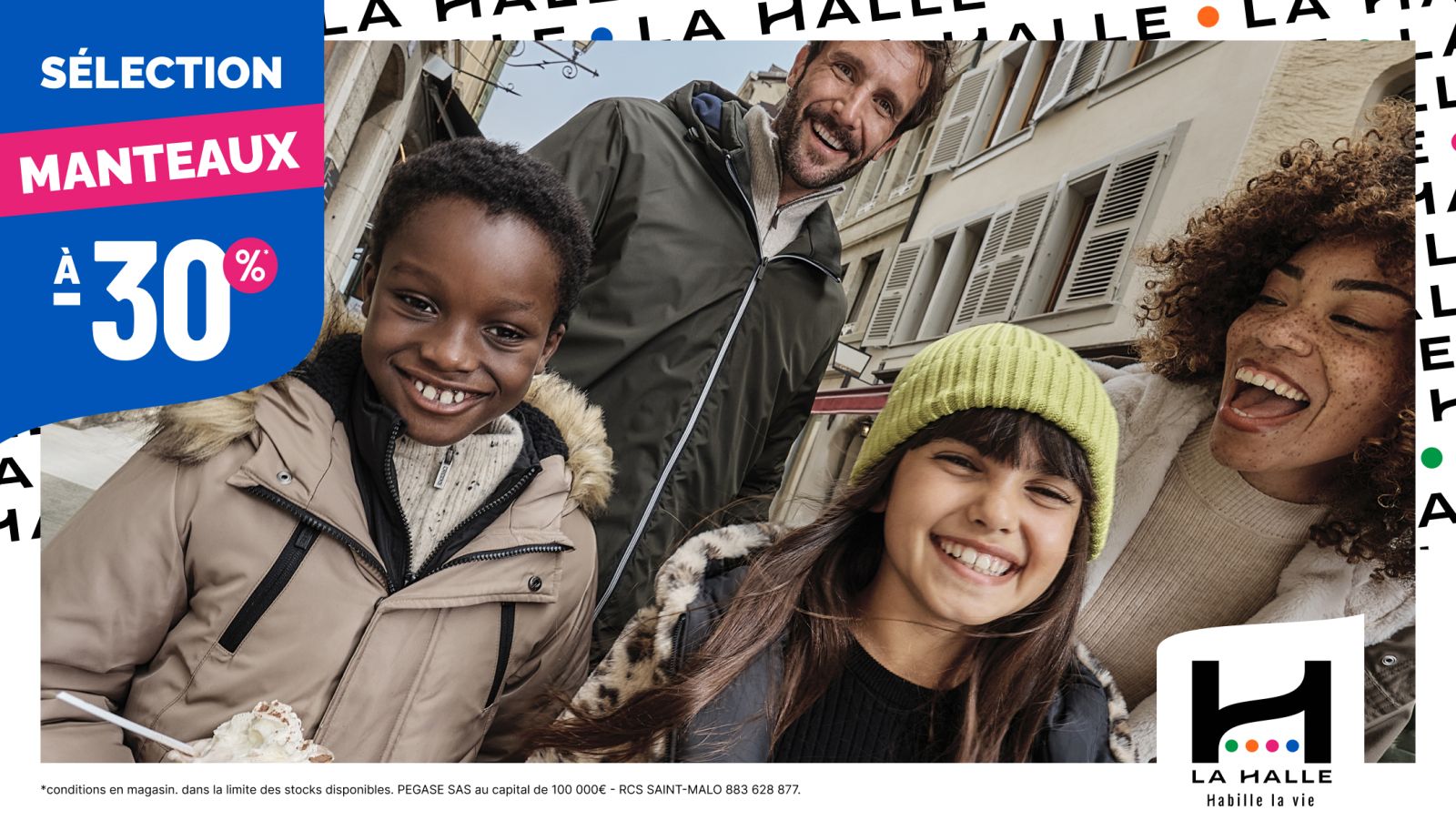 Sélection d'Hiver à -30% La Halle