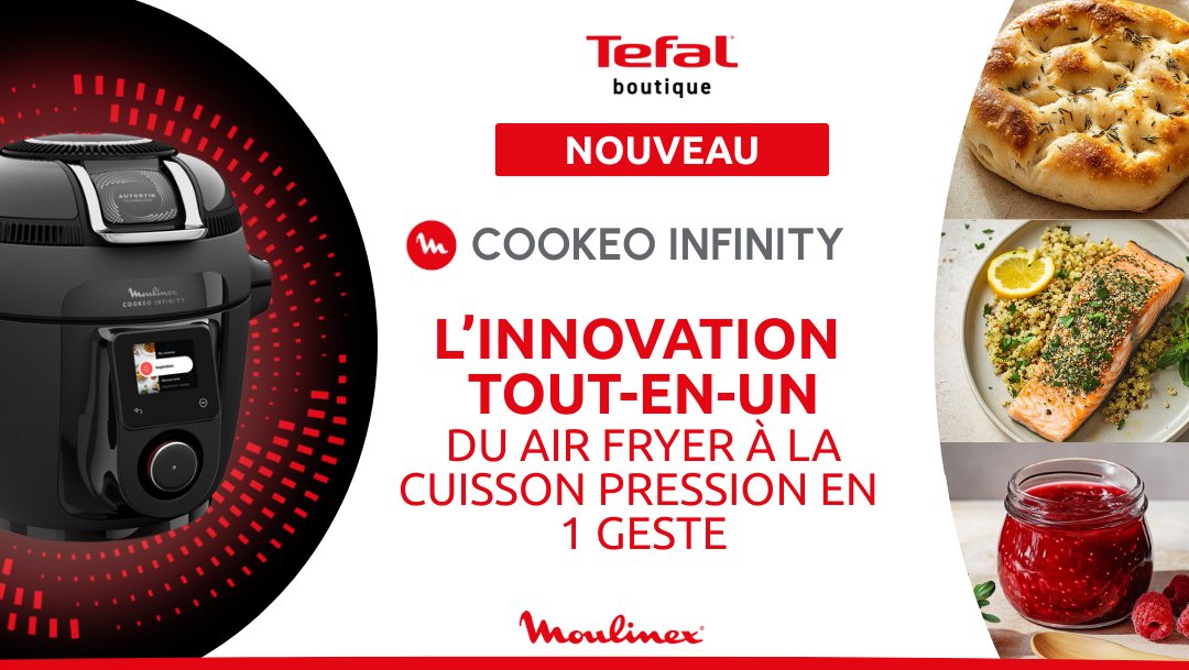 Offre nouveau Cookeo Infinity chez Tefal !