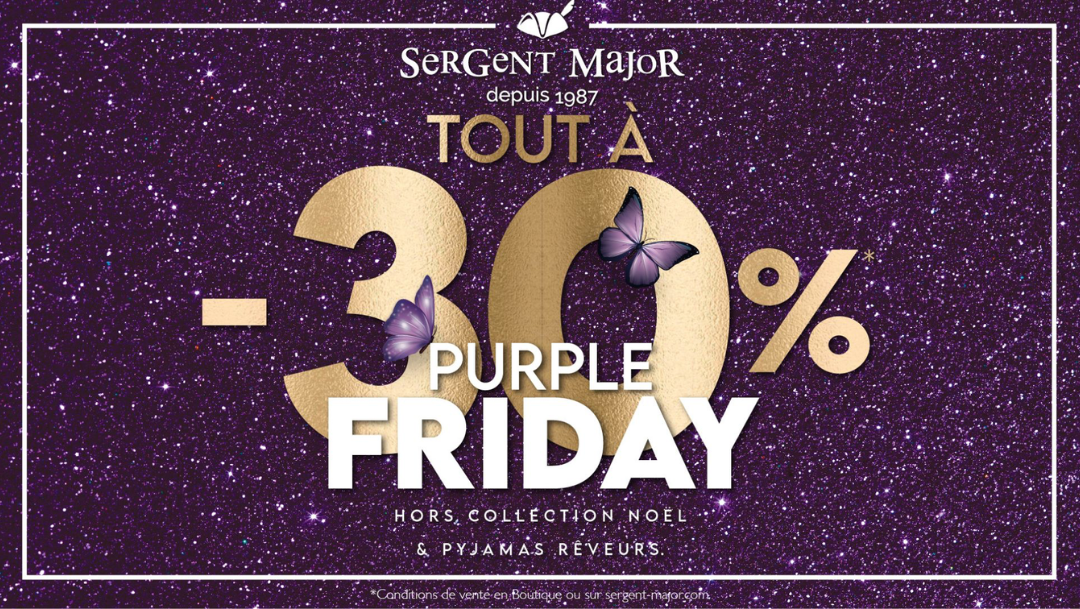 Purple Friday chez Sergent Major