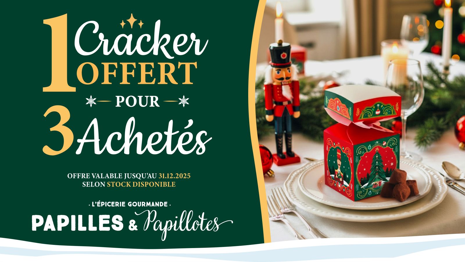1 Cracker offert pour 3 achetés !