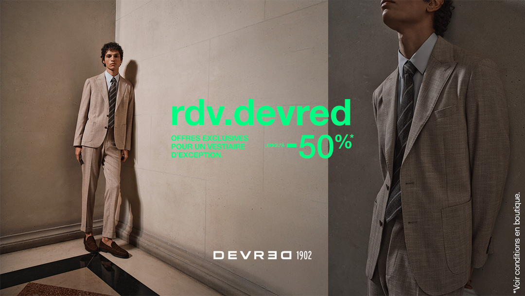 Jusqu'à -50%* chez Devred